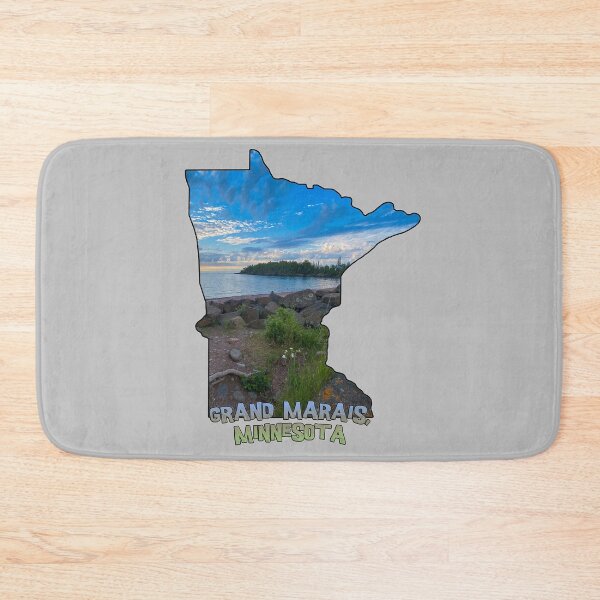 Item preview, Minnesota State Outline - Grand Marais designed and sold by gorff.