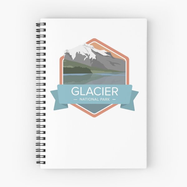 Artikelvorschau, Grafische Abzeichen des Glacier-Nationalparks entworfen und verkauft von PWRspark.