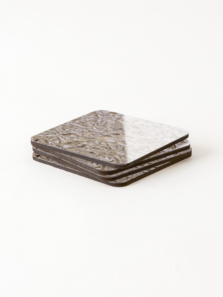 Coasters (Set of 4), Construction OSB Plywood Texture designed and sold by Garaga
