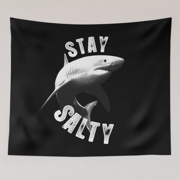 Item preview, Great White Shark Funny Quote | Stay Salty designed and sold by TMBTM.