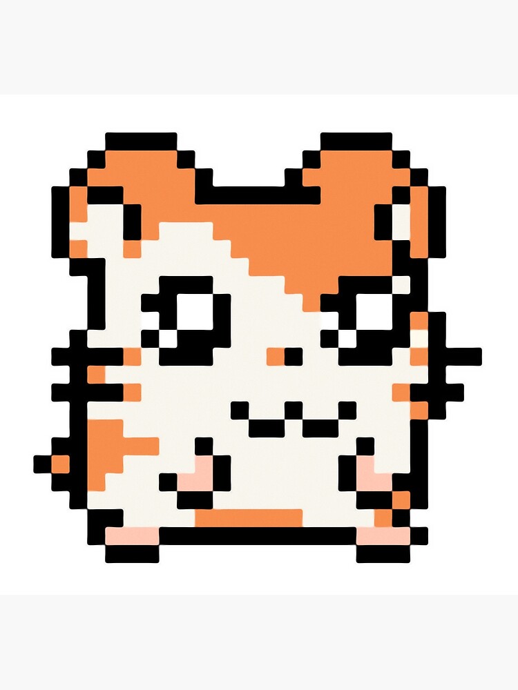 "Pixel Hamster" Poster by Ja-JaGirl | Redbubble