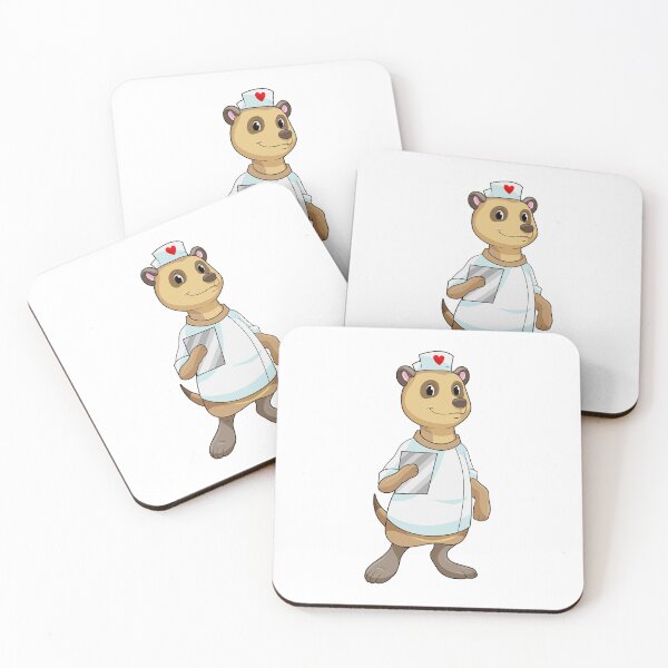 Item preview, Meerkat as Nurse with Heart designed and sold by Snabdesign84.