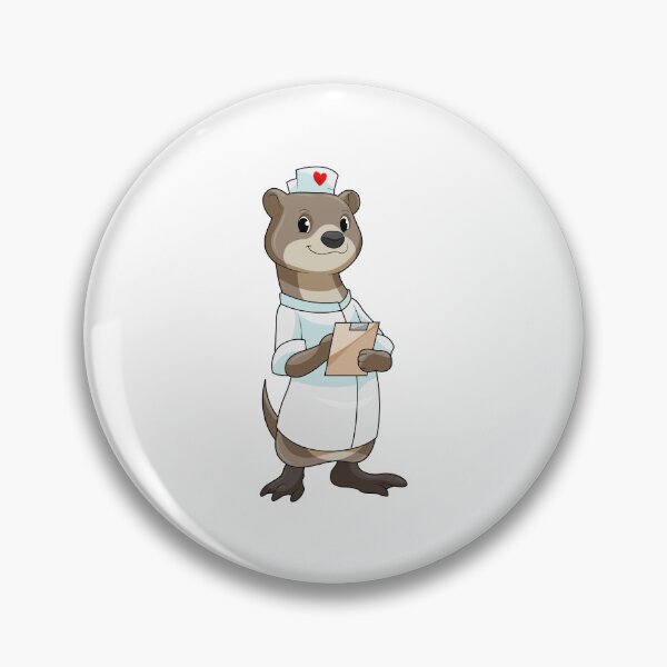 Item preview, Otter as Nurse with Heart designed and sold by Snabdesign84.