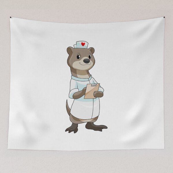 Item preview, Otter as Nurse with Heart designed and sold by Snabdesign84.
