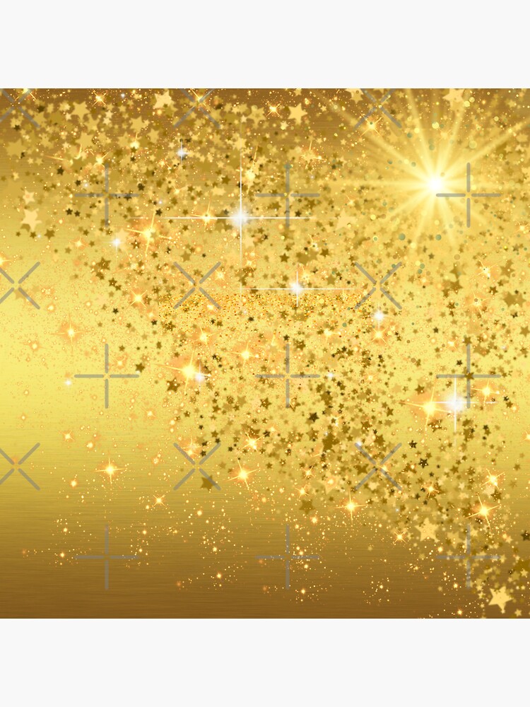 "Golden glitter sparkles" Sticker for Sale by Quotes4life Redbubble