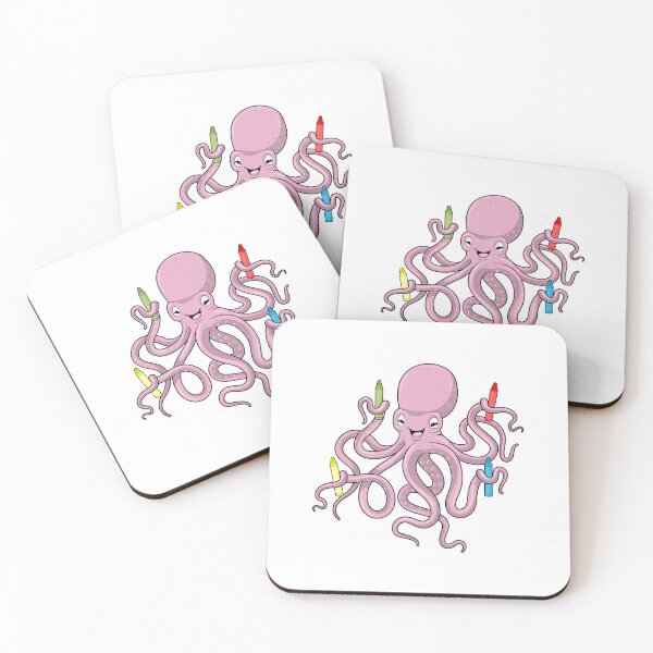 Item preview, Octopus with Crayon designed and sold by Snabdesign84.