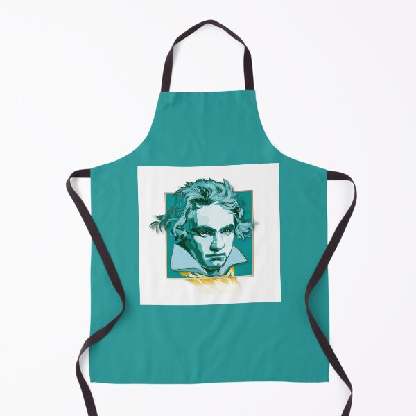 Item preview, Ludwig van Beethoven, portrait in a fine golden frame ©-edition.türkis 01 designed and sold by Brunhilde1001.