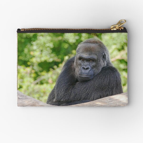 r607 / finition 2022 : Gorilla atitude and Expression of a human - Okaio Créations Olavia - Olao Zipper Pouch