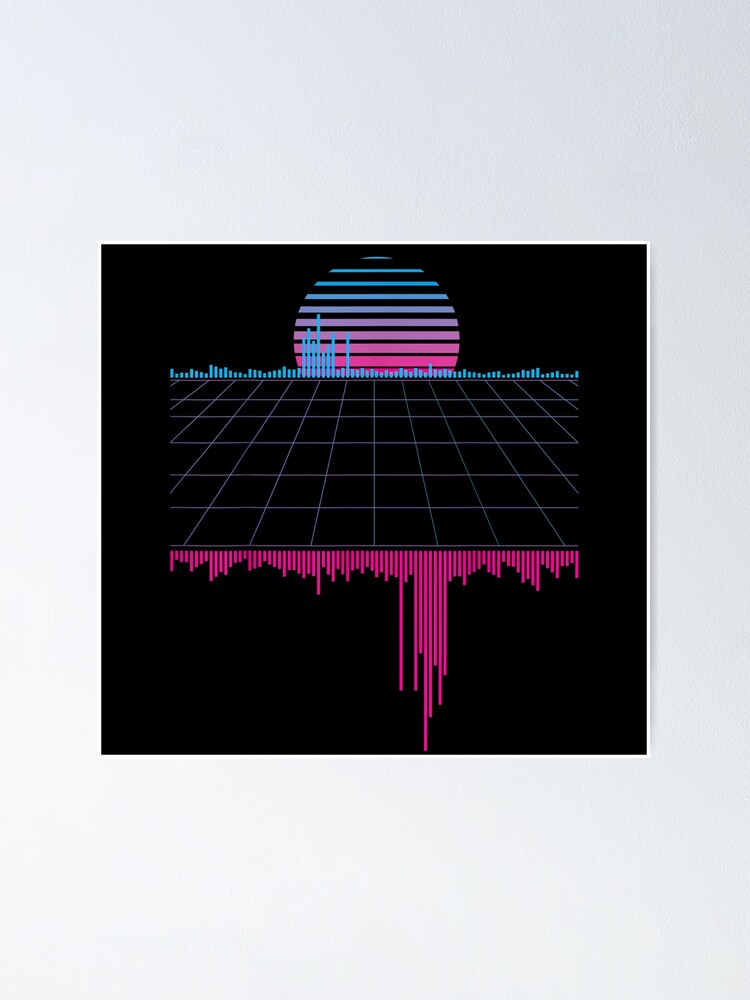 Outrun Synthwave Vaporwave Aesthetic Sunset Poster For Sale By