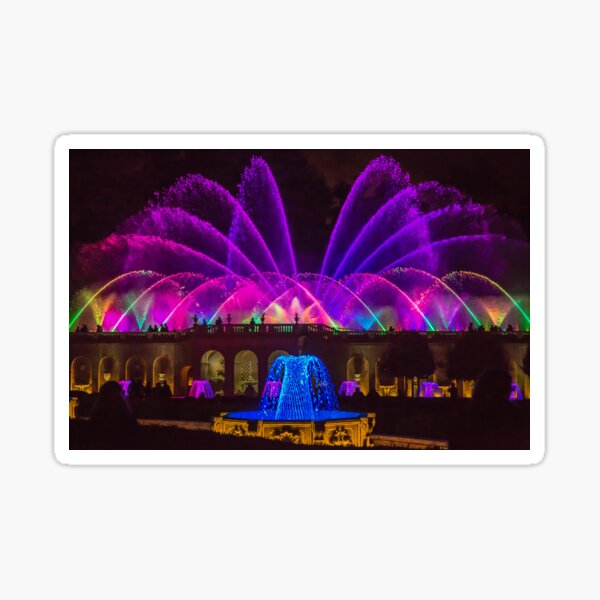 Item preview, USA. Pennsylvania. Longwood Gardens. Colorful Fountain Show. designed and sold by vadim19.