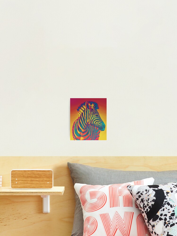Thumbnail 2 of 3, Photographic Print, Trippy Zebra designed and sold by PatternsofLife.