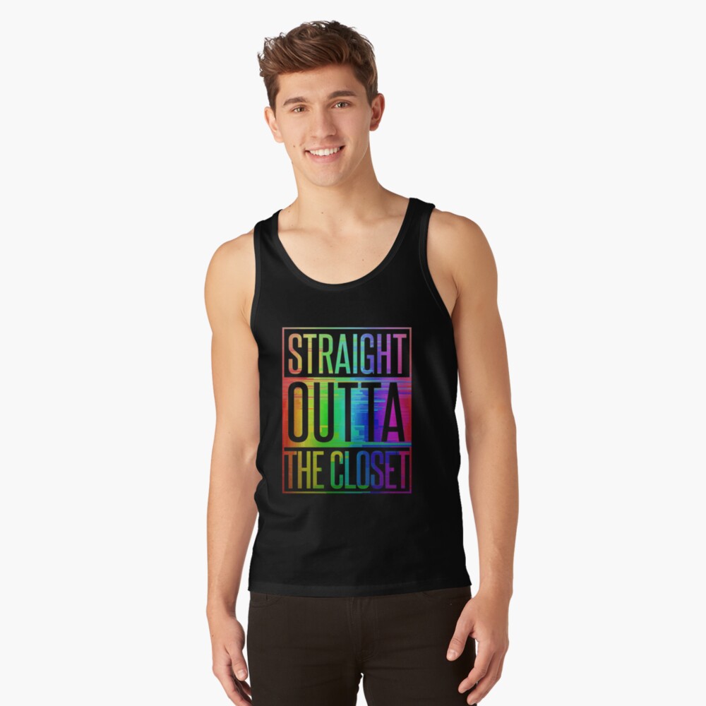Discover Straight Outta The Closet Shirt - Gay Pride LGBTQ T-Shirt Tank Top