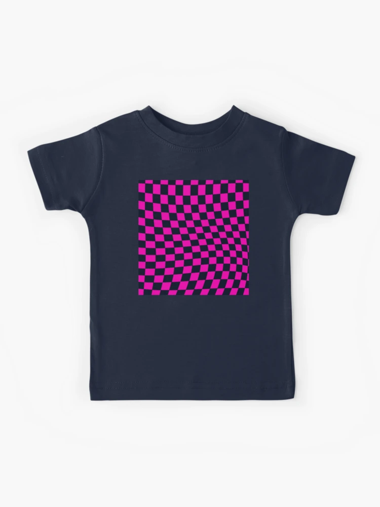 Aesthetic Pink faiiryliite Checkered Black And Kids Wavy | Mcbling T- Sale by Redbubble Print\