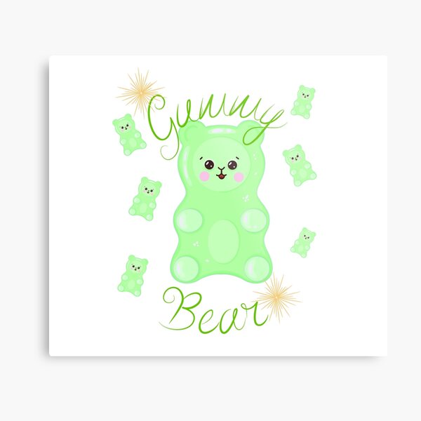 Cartoon Gummy Bear Metal Prints for Sale