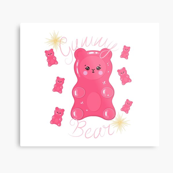 Cartoon Gummy Bear Metal Prints for Sale