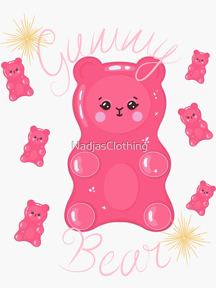 Colourful Gummy Bears set Sticker for Sale by Narukuku