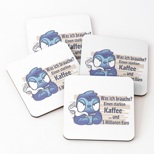 Item preview, Bad mood sloth with coffee and funny saying: What do I need? A strong coffee and 5 million euros designed and sold by JanooFactory.