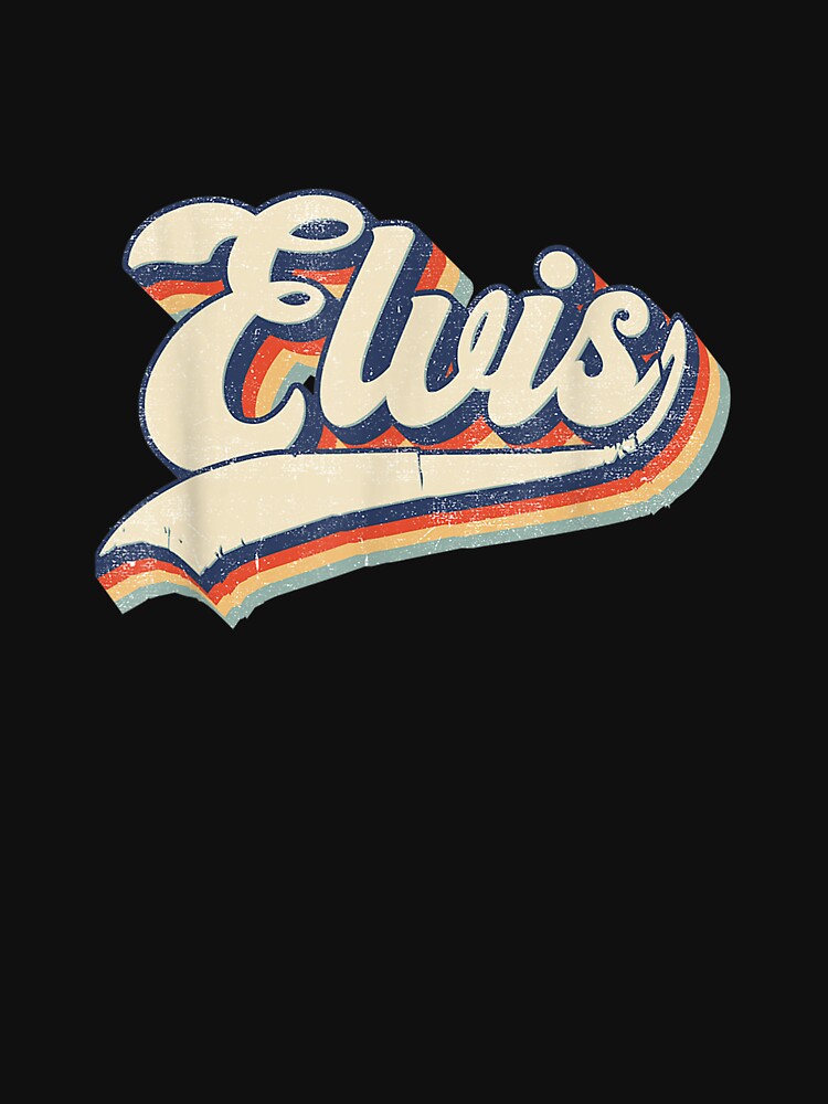 Elvis Name Personalized Vintage Retro Essential T-Shirt for Sale by  StephanieAyer