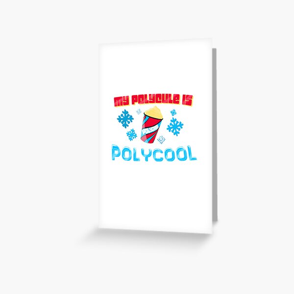 My Polycule is Polycool Slushie Polyamorous Pun Design Greeting Card