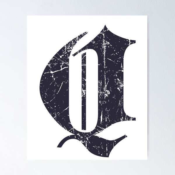 Blackletter type letter A Poster for Sale by Adam Dolanský