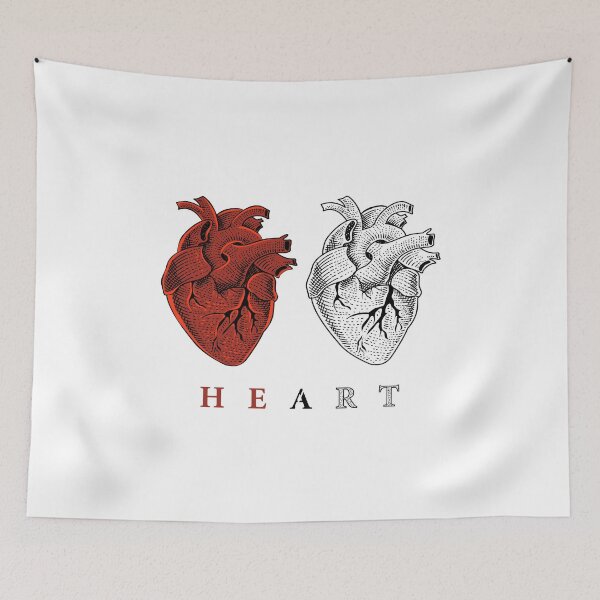 Item preview, Human heart with engraving  designed and sold by badreddine00.