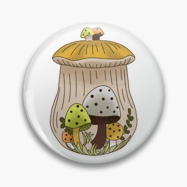 Item preview, Spring Arnel Happy Mushroom Canister designed and sold by Corissa Livingston.