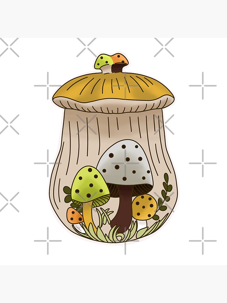 Merry Mushroom Teapot  Sticker for Sale by Corissa Livingston