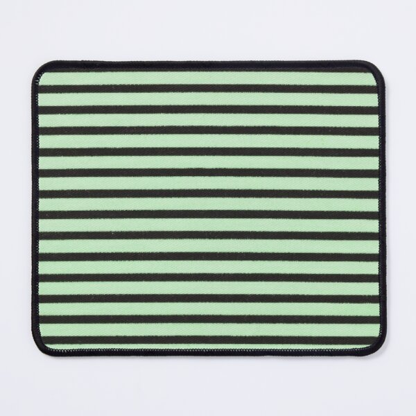 Item preview, Horizontal Green Black Pinstripe Pattern, Green Black Horizontal Stripes designed and sold by antevasinart.