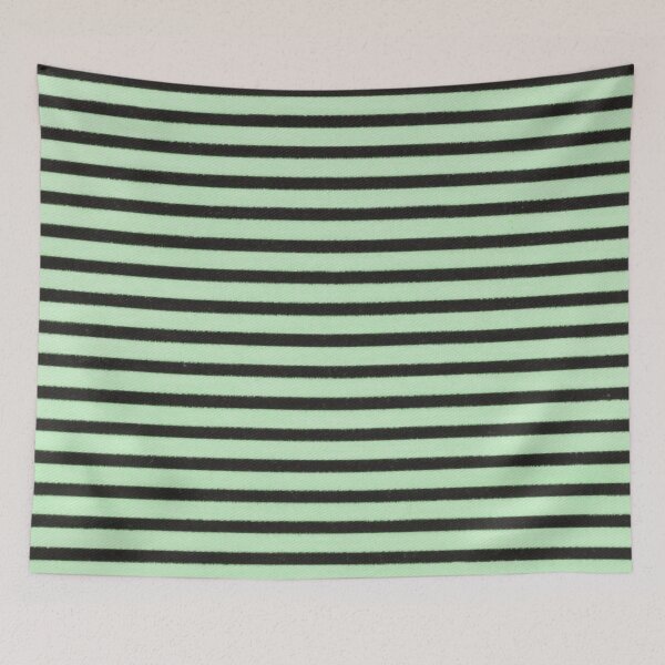 Item preview, Horizontal Green Black Pinstripe Pattern, Green Black Horizontal Stripes designed and sold by antevasinart.