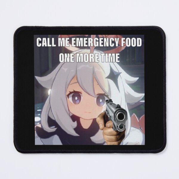 Item preview, Call Me Emergency Food One More TIme Paimon with Gun Genshin Impact designed and sold by ContTraders.