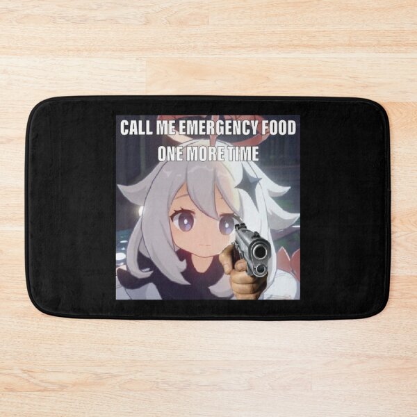 Item preview, Call Me Emergency Food One More TIme Paimon with Gun Genshin Impact designed and sold by ContTraders.