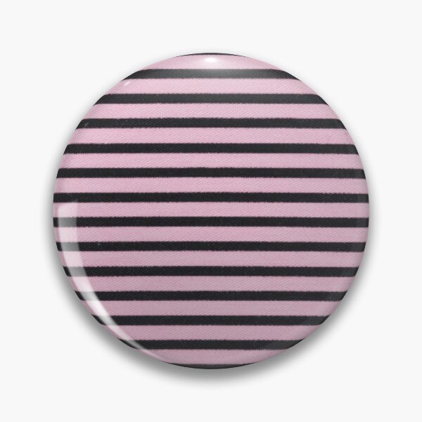 Item preview, Horizontal Pink Black Pinstripe Pattern, Pink Black Horizontal Stripes designed and sold by antevasinart.