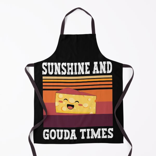 Item preview, Sunshine And Gouda Times Cute Funny Cheesy Puns - Black designed and sold by PearlMoonGrapes.