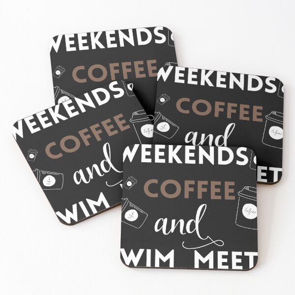 Item preview, weekends coffee & swim meets designed and sold by Bap-tiste.