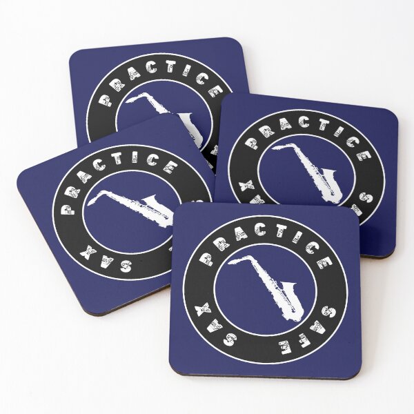 Item preview, Practice Safe Sax Funny Music Teacher Student Joke Quote (WHITE) designed and sold by CRHPOD20.