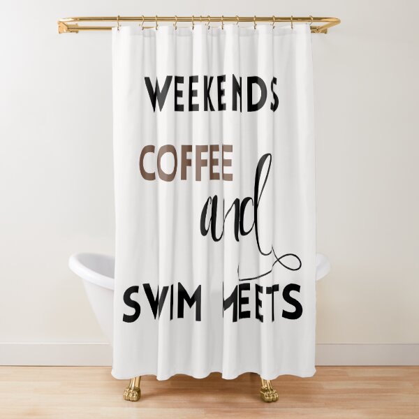 Item preview, weekends coffee & swim meets designed and sold by Bap-tiste.
