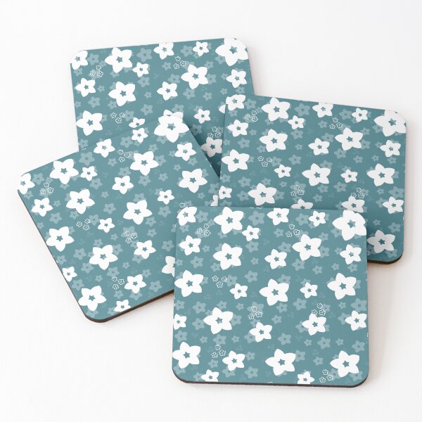 Item preview, White flower pattern designed and sold by NUSUSDREAM.