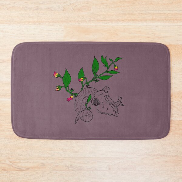 Item preview, Goat Skull with Belladonna designed and sold by RoguestOwl.