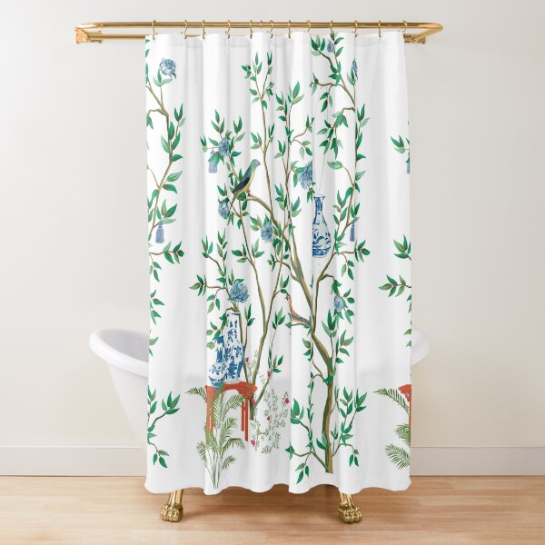 Chinoiserie Shower Curtains for Sale
