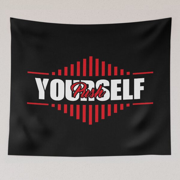 Item preview, Push yourself for daily motivation designed and sold by TheLuckyShirts.