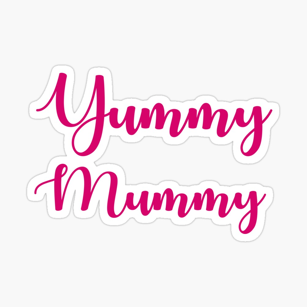 Printed Chalkboard Yummy Mummy 28cm 