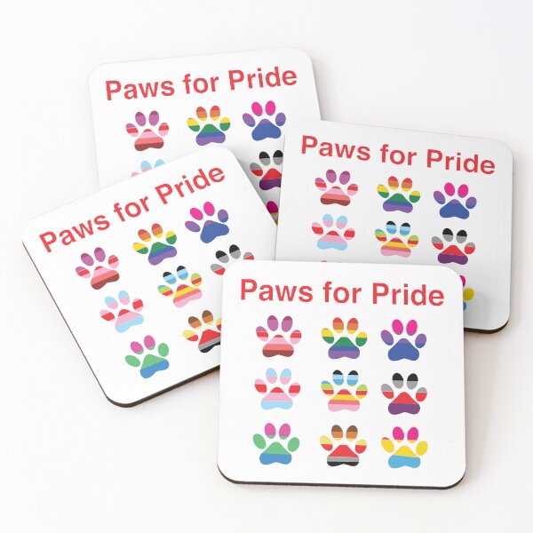 Item preview, Paws for Pride - For Dog Lovers Celebrating Pride - Gay Pride designed and sold by MauveMoves.