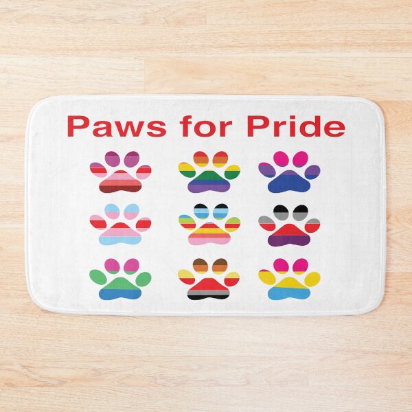 Item preview, Paws for Pride - For Dog Lovers Celebrating Pride - Gay Pride designed and sold by MauveMoves.