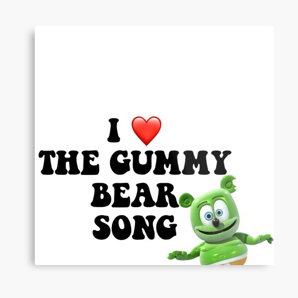 Cartoon Gummy Bear Metal Prints for Sale