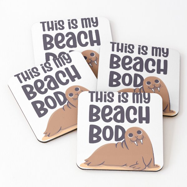 Item preview, Freya the Walrus - This is my beach bod designed and sold by abowersock.