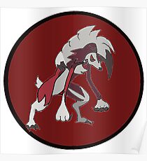 Midnight Lycanroc Poster