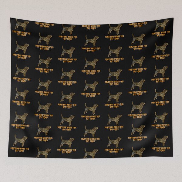 Item preview, Beagle Wicked Orange and Black Halloween Dog Silhouette  designed and sold by AMSonArt.