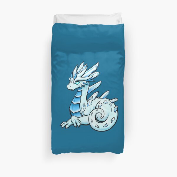 Ice Crystal Dragon Duvet Cover