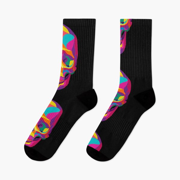 Item preview, colorful skull Popart style designed and sold by nickardi.