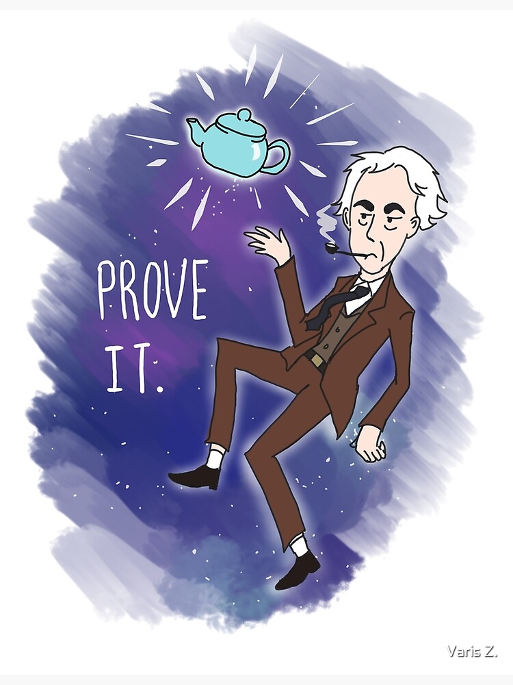"Bertrand Russell's Celestial Teapot" Poster for Sale by ClockworkLotus